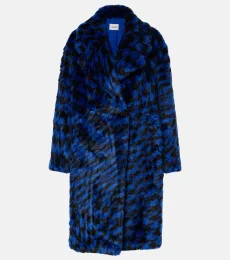 Printed faux fur coat Printed faux fur coat