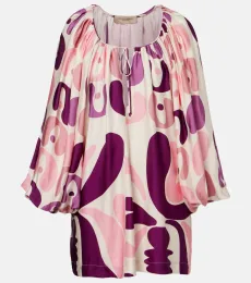 Printed satin minidress Printed satin minidress