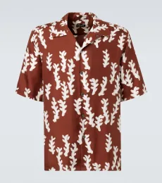 Printed silk bowling shirt Printed silk bowling shirt