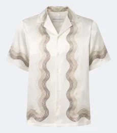 Printed silk bowling shirt Printed silk bowling shirt