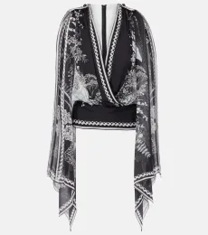 Printed silk chiffon blouse Printed silk chiffon blouse