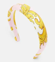 Printed silk headband