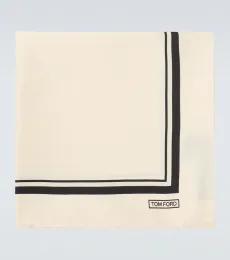 Printed silk pocket square Printed silk pocket square