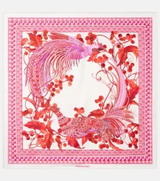 Printed silk scarf
