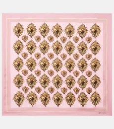Printed silk scarf