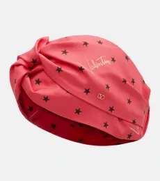 Printed silk twill headband