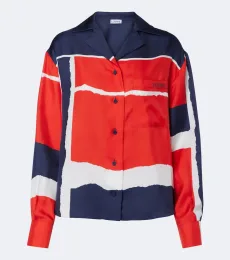 Printed silk twill shirt Printed silk twill shirt