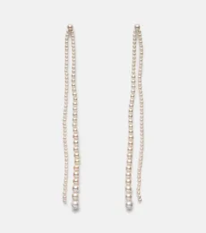 Promenade De Perles 14kt gold pearl drop earrings Promenade De Perles 14kt gold pearl drop earrings