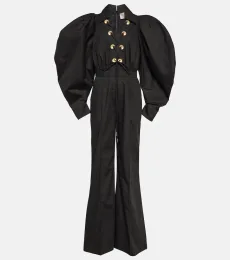 Puffed-sleeve jumpsuit Puffed-sleeve jumpsuit
