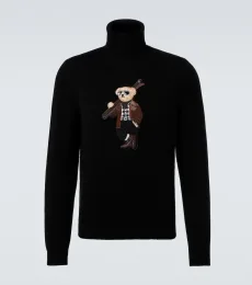 Pull brodé en cachemire