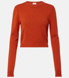 Pull court en cachemire