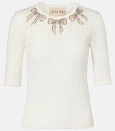 Pull en coton à cristaux