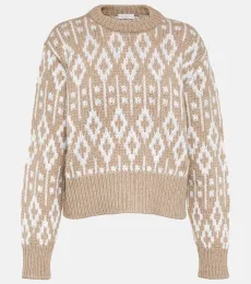 Pull en jacquard de cachemire