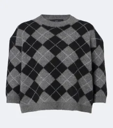 Pull Karlie en cachemire à motif argyle Pull Karlie en cachemire à motif argyle
