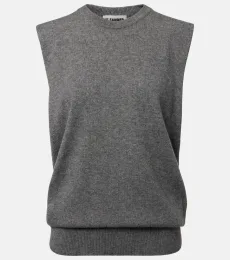 Pull sans manches en cachemire Pull sans manches en cachemire
