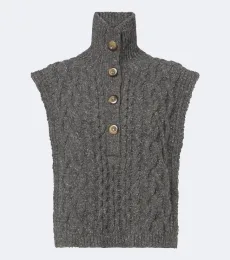 Pull sans manches en laine mélangée Pull sans manches en laine mélangée