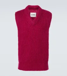 Pull sans manches en mohair et laine Pull sans manches en mohair et laine