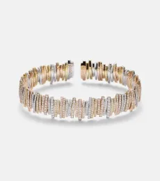 Pulsera de oro amarillo, rosa y blanco de 18 ct con diamantes Pulsera de oro amarillo, rosa y blanco de 18 ct con diamantes