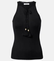 Pure Sleekness ribbed-knit cotton tank top Pure Sleekness ribbed-knit cotton tank top