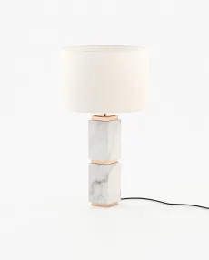 QUENTIN Table & Desk Lamp Carrara Marble
