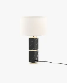 QUENTIN Table & Desk Lamp Nero Marquina Polished Marble