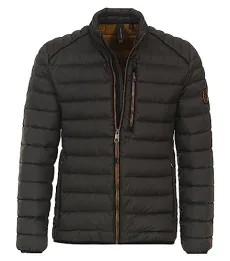 Quilted jacket, plain, dark green, XXL Quilted jacket, plain, dark green, XXL