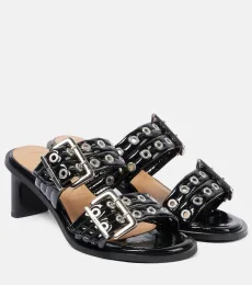 Quilted mules