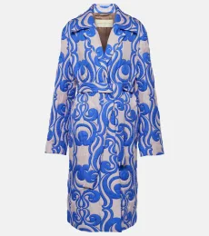 Quilted wrap coat