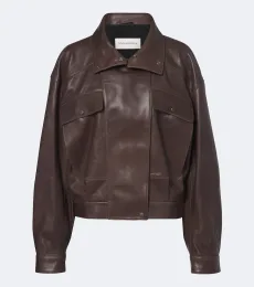 Quincy leather blouson jacket Quincy leather blouson jacket