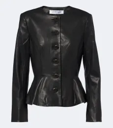 Quinn peplum leather jacket Quinn peplum leather jacket