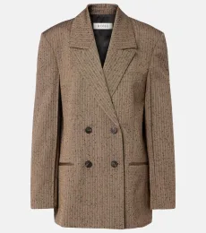 Róhe Herringbone wool-blend blazer Róhe Herringbone wool-blend blazer
