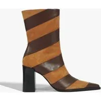 Raffaela Chevron Leather Boot Raffaela Chevron Leather Boot