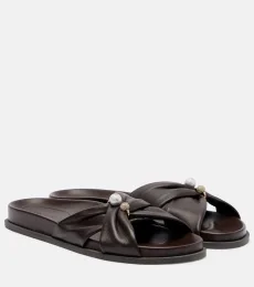 Rafi embellished leather sandals Rafi embellished leather sandals