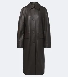 Raglan leather coat Raglan leather coat