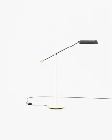 RANDOLPH Floor Lamp Gilded Polished Stainless Steel