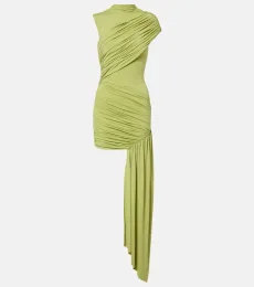 Ravenna draped jersey minidress Ravenna draped jersey minidress