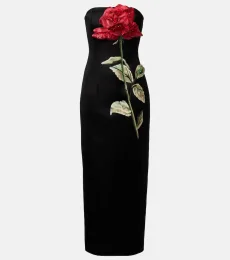 Rayna floral-appliqué midi dress Rayna floral-appliqué midi dress
