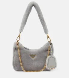 Re-Edition 2005 shearling shoulder bag Re-Edition 2005 shearling shoulder bag
