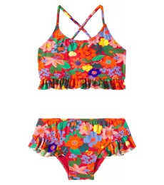 Recanto Das Flores ruffled bikini