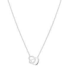 Recycled Silver Interlinking Heart Necklace - 45cm Recycled Silver Interlinking Heart Necklace - 45cm