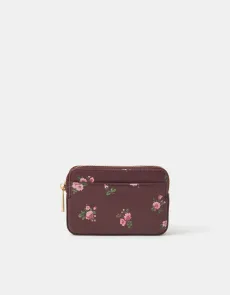 Red Floral Print Coin Purse Red Floral Print Coin Purse