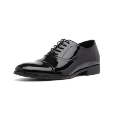 Red Tape Men's Boston-black-patent Oxfords, Black, 7 UK Red Tape Men's Boston-black-patent Oxfords, Black, 7 UK