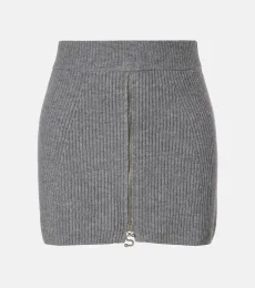 Refolo wool and cashmere miniskirt