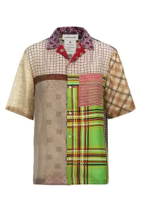 Regenerated Silk Scarves Bowling Shirt Size