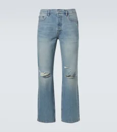 Relaxed Jean distressed straight jeans Relaxed Jean distressed straight jeans