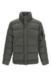 Removable hood down jacket - Gray