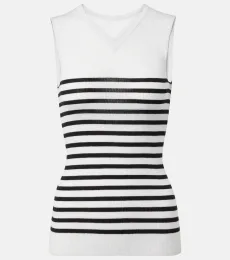 Renato striped wool-blend top Renato striped wool-blend top