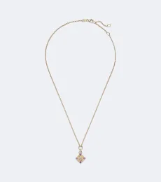 Resilience Blossom 18kt gold necklace with diamonds and amethysts
