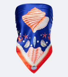 Retrofête Alivia silk bandeau top Retrofête Alivia silk bandeau top