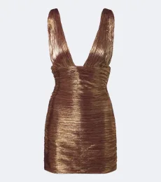 Retrofête Mita lamé minidress Retrofête Mita lamé minidress